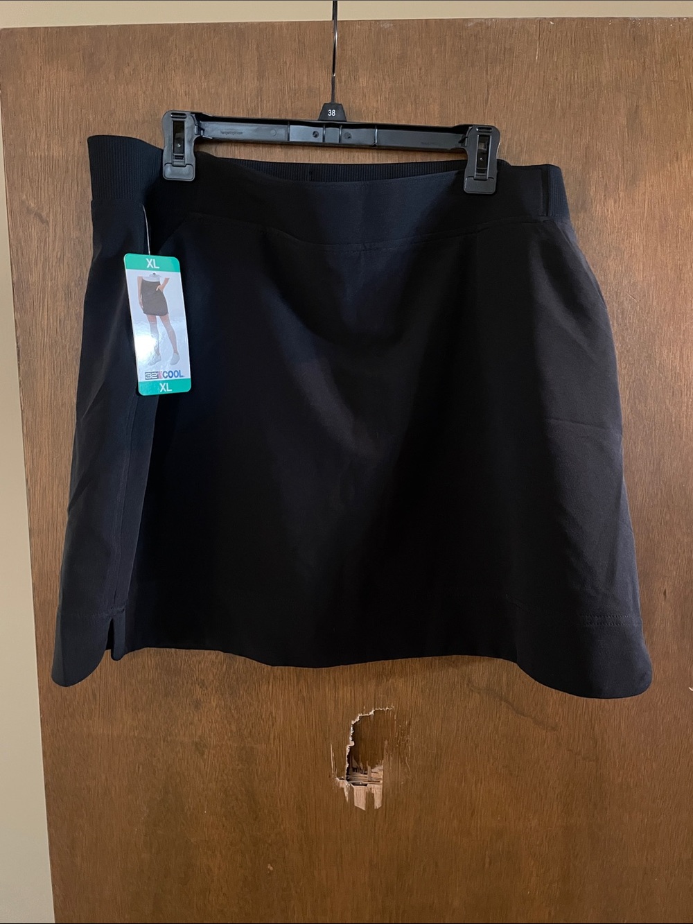 32 Degrees Black A-Line Skirt with Stretch Waistband